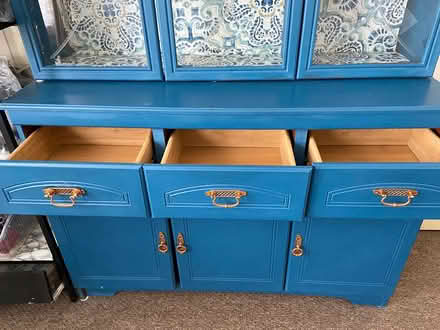 Photo of free Dinner table, cupboard and chairs (BH8 8RY) #2