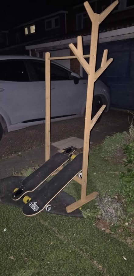 Photo of free Coat rack and skateboards (Wd64tb WD6) #1
