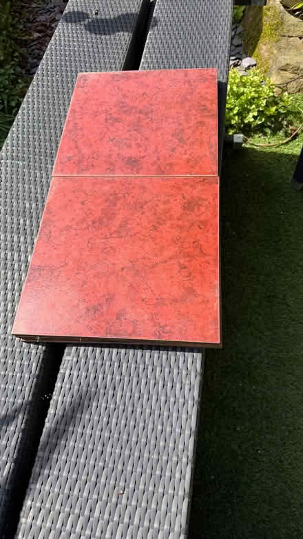 Photo of free 8 Red Floor Tiles 12.5 inches x 12.5 inches (New Brighton CH45) #1