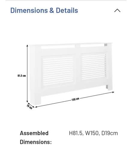 Photo of free Large radiator cover, new (Sw155au, Barnes) #2