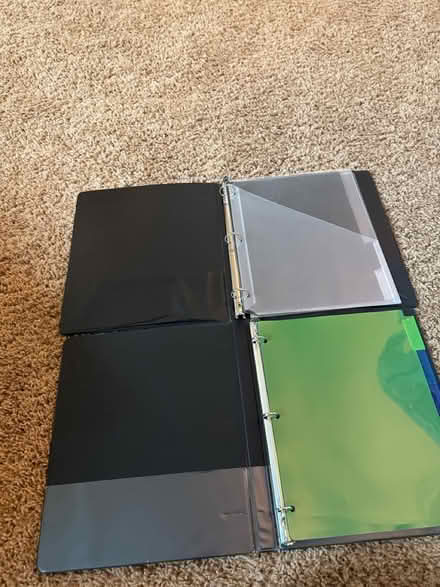 Photo of free Two small black binders (NW West Chicago) #1