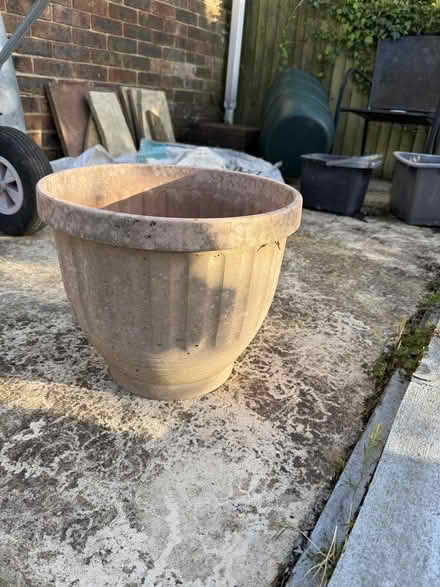 Photo of free Large pink plastic plant pot (Hollingbury BN1) #3
