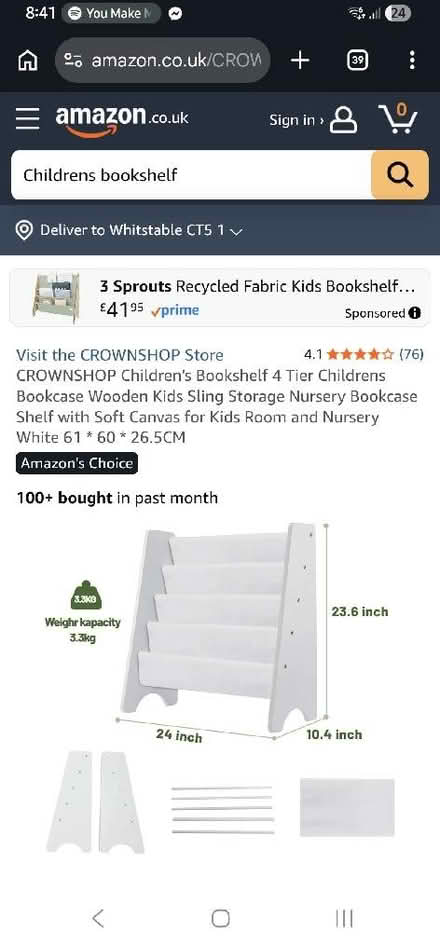 Photo of Children's Bookshelf (CT5) #1