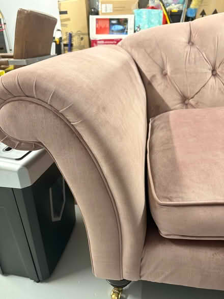 Photo of free Dusky Pink Recovered Sofa (Northaw EN6) #3