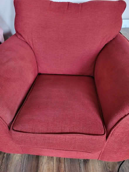 Photo of free Red Sofa & 2 Chairs (Albany NE37) #2