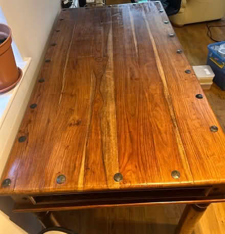 Photo of free Rustic solid wood dining table (SG7) #1