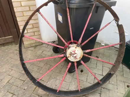 Photo of free Old Farm / Cart / Tractor Wheel (Fleetville AL1) #1