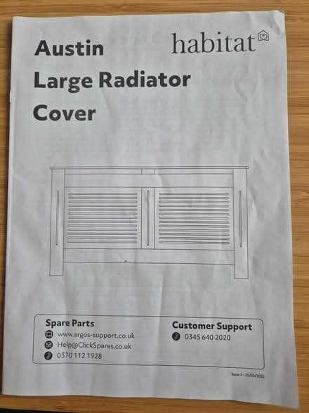 Photo of free Large radiator cover, new (Sw155au, Barnes) #3