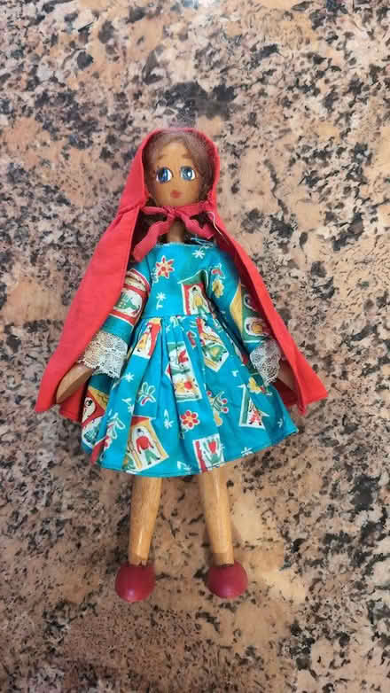 Photo of free Wooden Red Riding Hood doll (Trafalgar/River Oaks, Oakville) #1