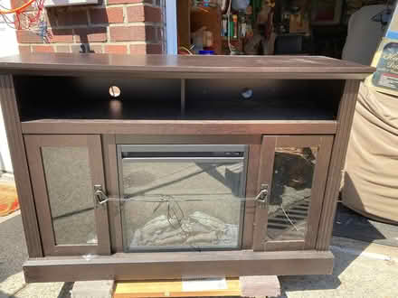 Photo of free TV stand/electric fireplace (10470 Woodlawn) #2