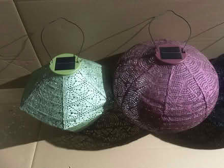 Photo of free Garden outdoor Solar LED Lanterns. (Exhall CV7) #2