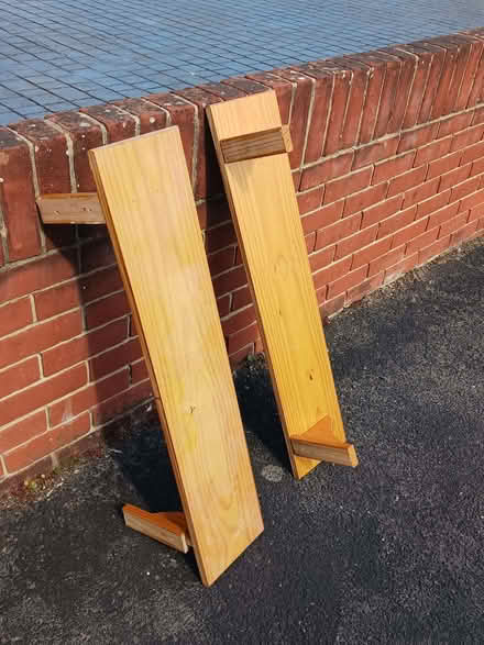 Photo of free Medium Depth Wooden Shelves (Kempshott RG22) #1