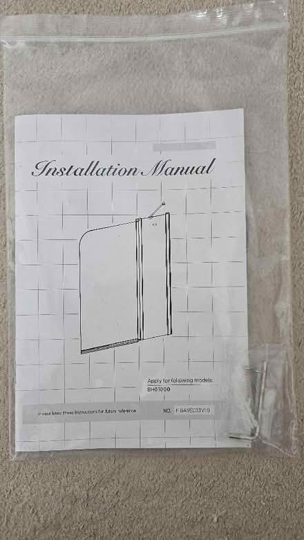 Photo of free Bath/Shower Pivot Glass Screen Door + Shower Riser Rail - Mu (Colindale NW9) #4