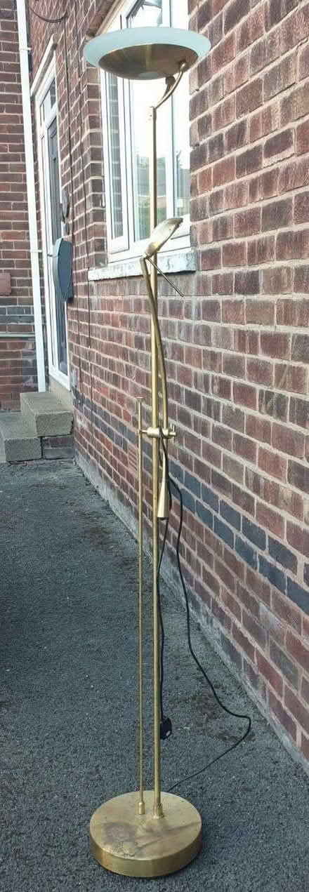 Photo of free Standing lamp - gold/brass (Manor Park S2) #1