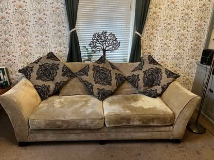 Photo of free Sofa(beige-honey colour) (Wallington green SM6) #1