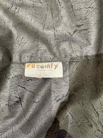 Photo of free RU Comfy black leather beanbag 120cm (New Town CO1) #1