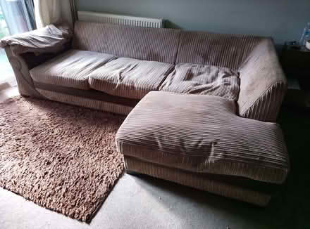 Photo of free Beigh L shape sofa (Sumners CM19) #1