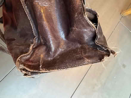 Photo of free Brown leather bag in need of TLC (Tufnell Park N7) #1
