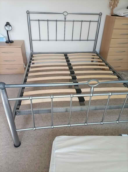 Photo of free Double bed with mattress (Bucklesham) #1