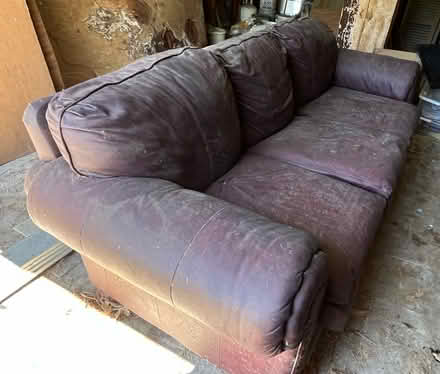 Photo of free Leather sofa (Old Laplace) #3