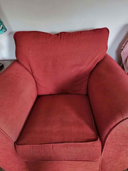 Photo of free Red Sofa & 2 Chairs (Albany NE37) #3