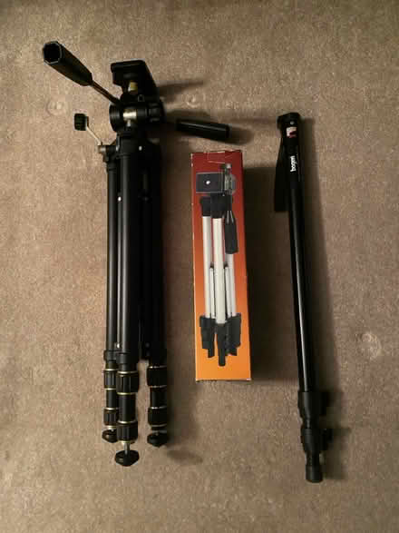 Photo of free Camera tripods (WM. Brookhurst and bolsa) #1