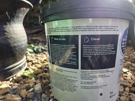 Photo of free Shed paint- matt dark oak 5L (Curdridge) #2