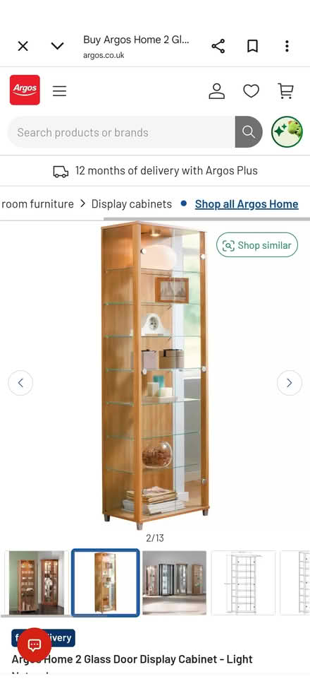 Photo of Narrow display cabinet (Sandon CM2) #1