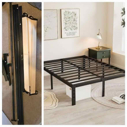 Photo of free Black metal bed frame 4ft (Didcot OX11) #1