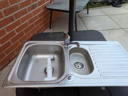 Photo of free Stainless steel double sink and tap (Nottingham) #1