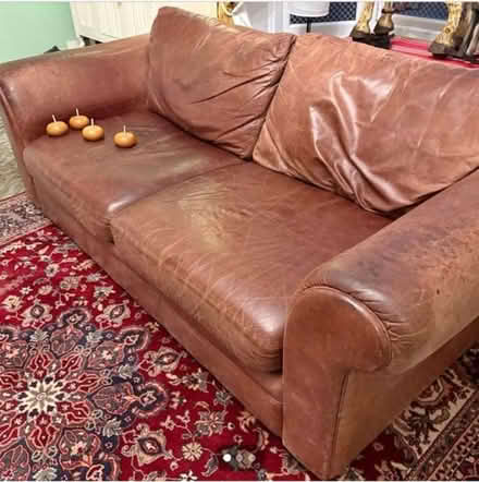 Photo of free Leather Sofa (Wells BA5) #1