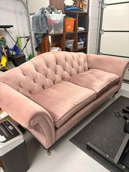 Photo of free Dusky Pink Recovered Sofa (Northaw EN6) #2