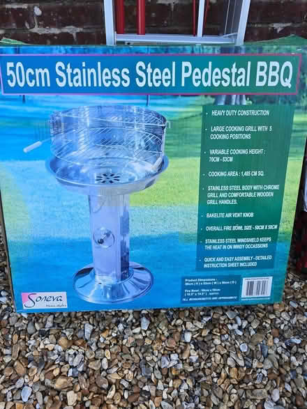 Photo of free BBQ stainless steel pedestal (Steep GU32) #1