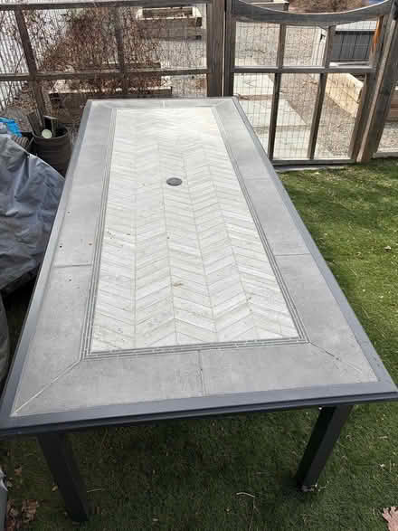 Photo of free Tile patio table (Clarkson and Belleview) #1