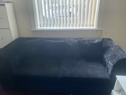 Photo of free Black valvet sofa (Bradford BD8) #1
