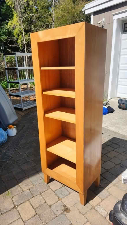 Photo of free Tall wood shelving unit (Annapolis - Eastport) #1