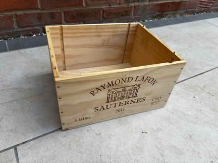 Photo of free Wooden box (used to transport wine) (Hinchley Wood KT10) #1