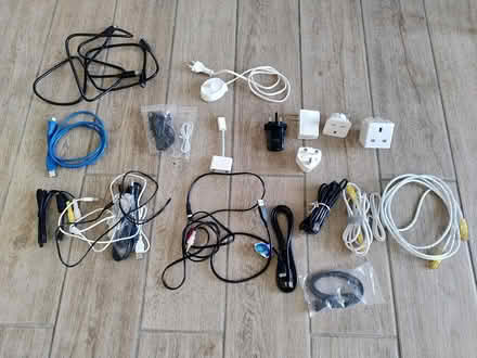 Photo of free Lot of random cables, adapters etc (Seaford BN25) #1