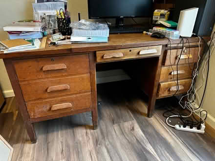Photo of free Large oak desk (Moss Beach) #1