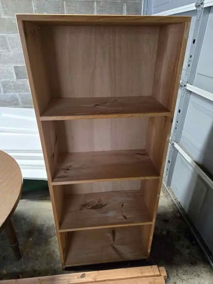 Photo of free Bare wood (pine) bookshelves (North Tacoma) #1