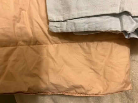 Photo of free Crib size down comforter + cover (Swarthmore area) #2