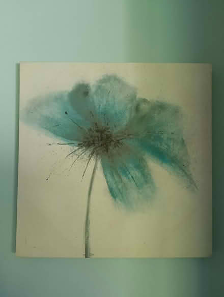 Photo of free Wall Art bluey green flower (Napsbury AL2) #1