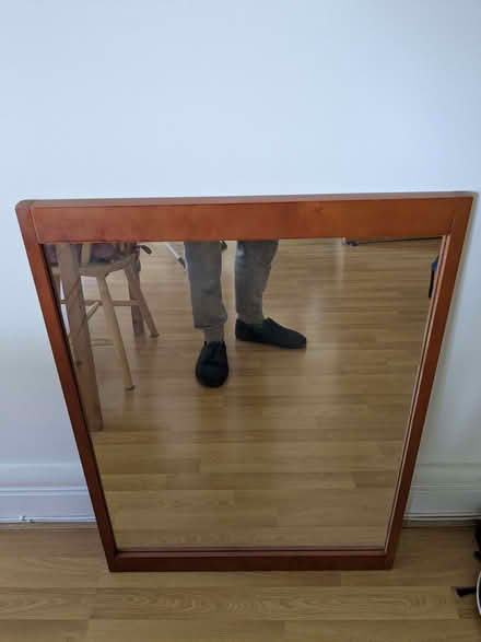 Photo of free Hangable wood mirror 60x80cm (Drayton Park N7) #1