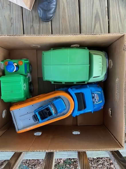 Photo of free 2 boxes of assorted trucks + 2 (west medford) #1