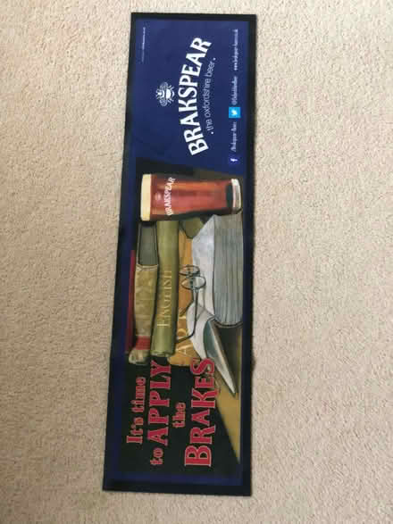 Photo of free Brakspear rubberised bar top mat (80 cms long) (Wood Farm OX3) #1