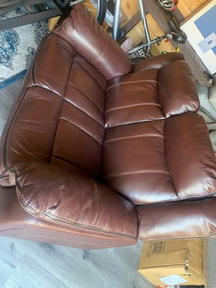 Photo of free Brown Leather Sofa (CT7) #2
