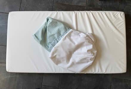 Photo of free Cot mattress and two covers (Lower Earley RG6) #1