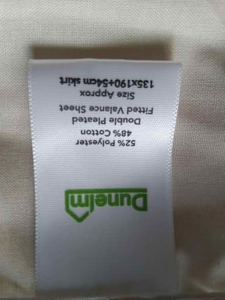 Photo of free Double pleated fitted valance sheet (Millhouses S7) #1