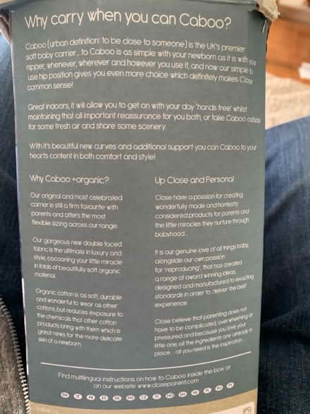 Photo of free Cabco Baby Carrier (CM11 near Potash Road) #4