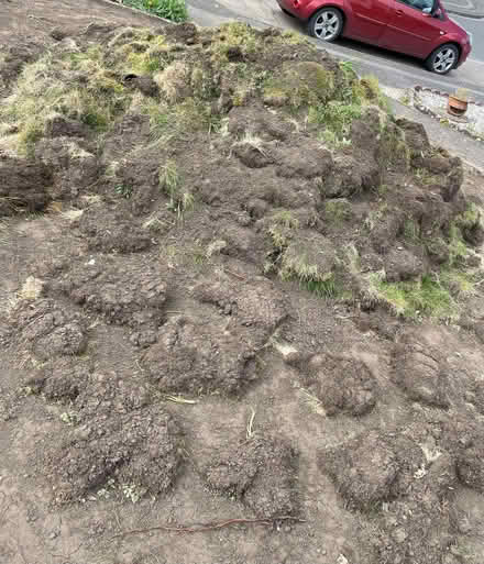 Photo of free Pile of old turf/soil sods for filling in/building up (Moulton Leys NN3) #1